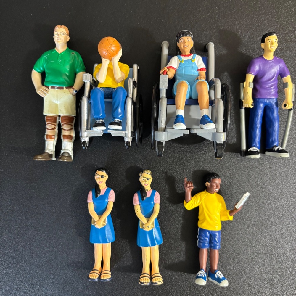 Lakeshore Differing Abilities Dolls/Figures 7pc D2-7